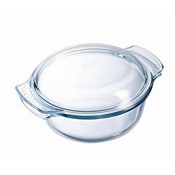 Foto van Pyrex ovenschaal met deksel - 3,5l rond