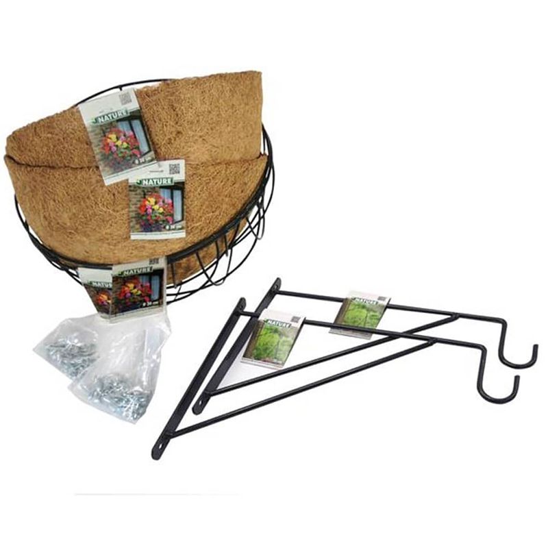 Foto van Nature - nature hanging basket set