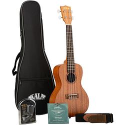 Foto van Kala ka ka 15 c bndl rw startersset concert ukelele + gigbag + tuner + riem + snaren