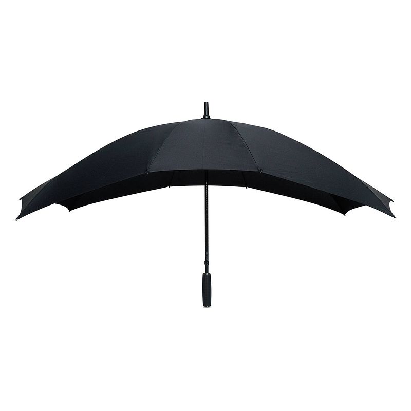 Foto van Falcone duo-paraplu handopening 148 x 99 cm zwart