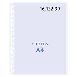 Foto van Henzo insteekhoezen - 10 stuks insteekhoes voor 20 foto's - formaat a4 - transparant