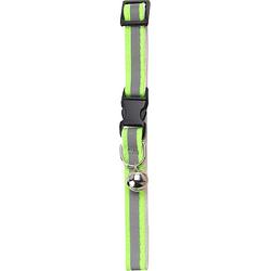 Foto van Cats collection kattenhalsband 18-30 cm nylon grijs/groen