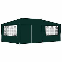 Foto van Vidaxl partytent met zijwanden professioneel 90 g/m² 4x6 m groen