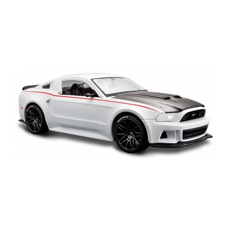 Foto van Speelgoedauto ford mustang gt 2014 wit 1:24/20 x 8 x 5 cm - speelgoed auto's