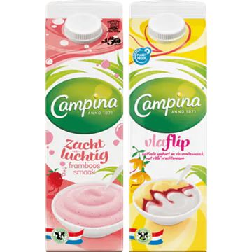 Foto van Campina vla 2 x 1l bij jumbo