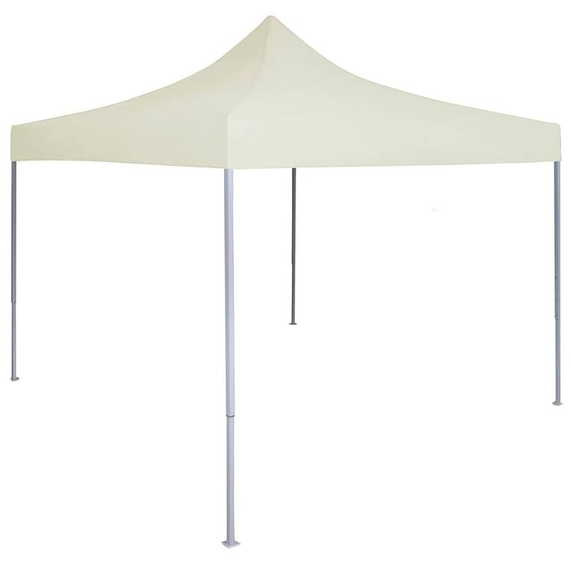 Foto van Vidaxl partytent professioneel inklapbaar 2x2 m staal crème