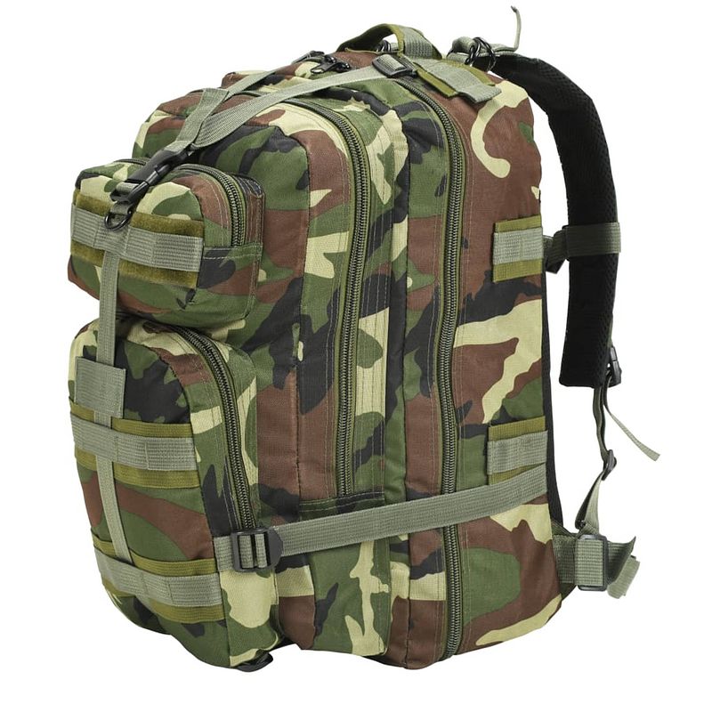 Foto van Vidaxl rugzak legerstijl 50 l camouflage