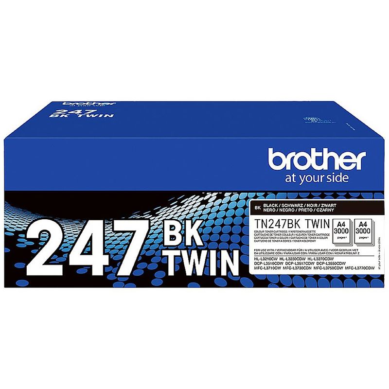 Foto van Brother toner tn-247bktwin tn247bktwin origineel 3000 bladzijden