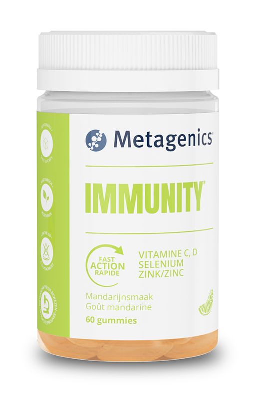 Foto van Metagenics immunity gummies mandarijn