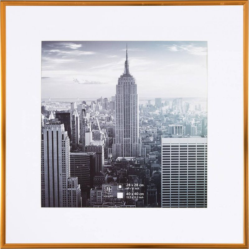 Foto van Henzo fotolijst - manhattan - fotomaat 40x40 cm - brons