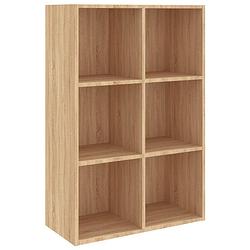 Foto van Vidaxl boekenkast/dressoir 66x30x97,8 cm spaanplaat sonoma eikenkleur