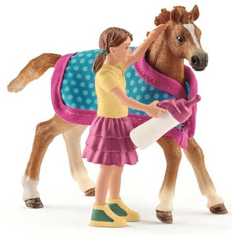 Foto van Schleich paarden - veulen met deken 42361