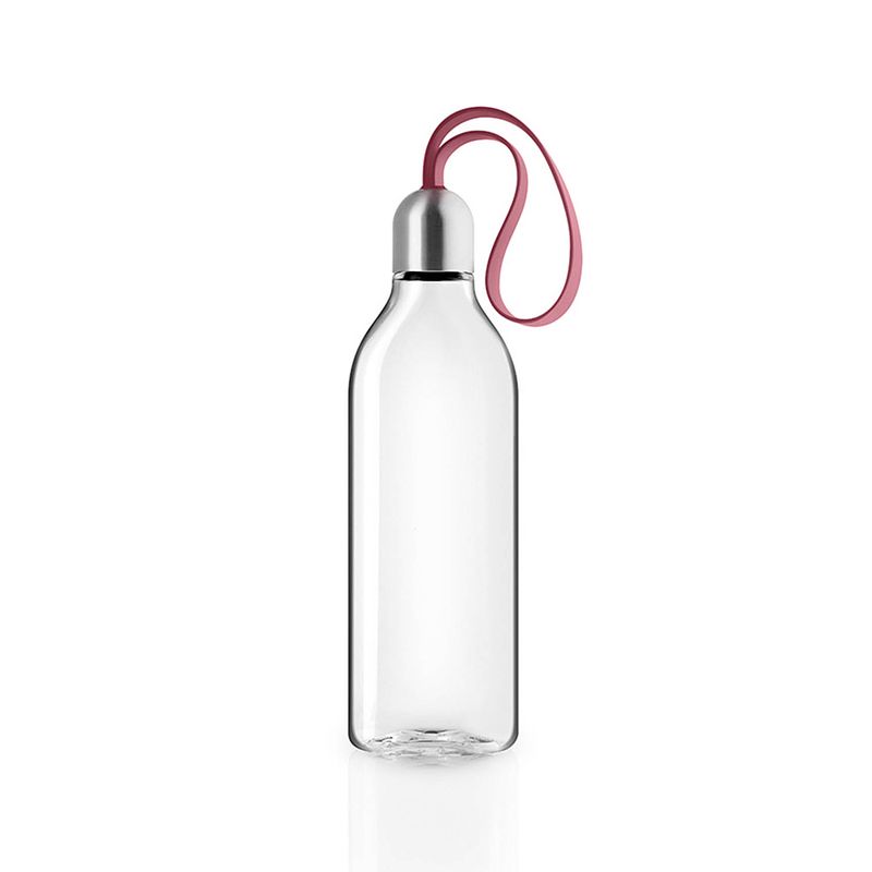 Foto van Eva solo drinkfles backpack 500 ml rvs transparant/rood