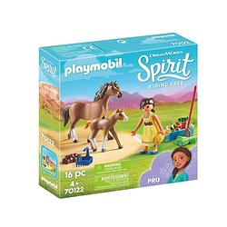 Foto van Playmobil spirit pru met paard en veulen 70122
