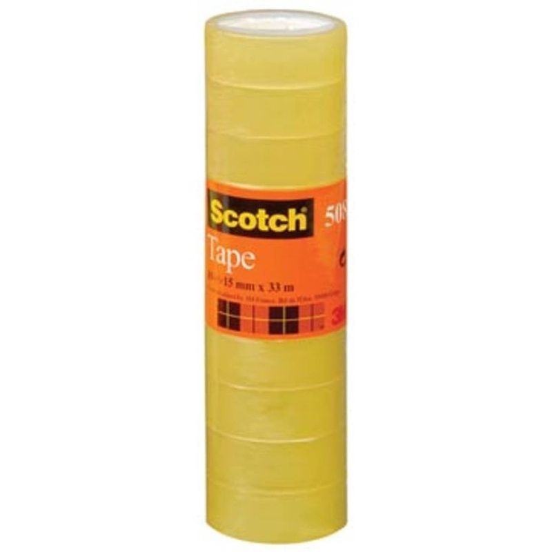 Foto van Scotch plakband 508 ft 15 mm x 33 m, pak van 10 rollen