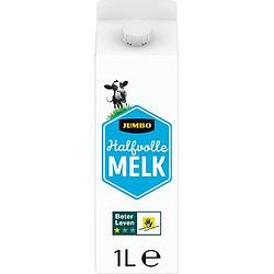 Foto van Jumbo halfvolle melk met 1 ster beter leven keurmerk 1l