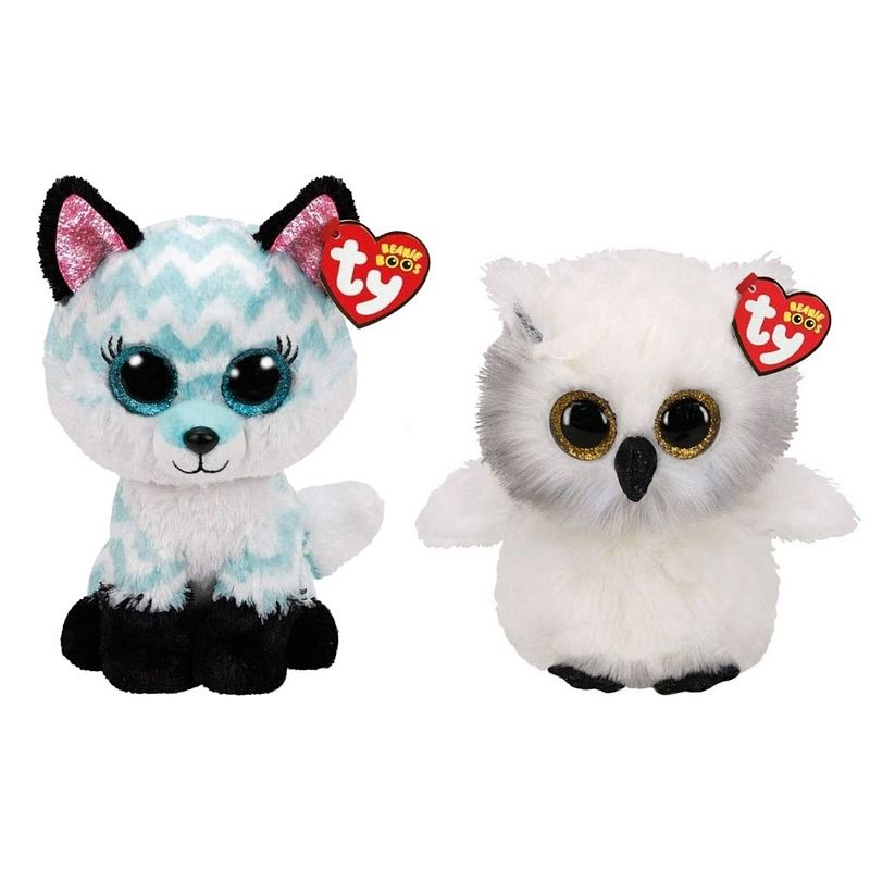 Foto van Ty - knuffel - beanie buddy - atlas fox & austin owl