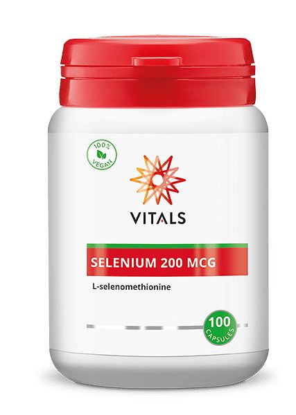 Foto van Vitals selenium 200mcg capsules