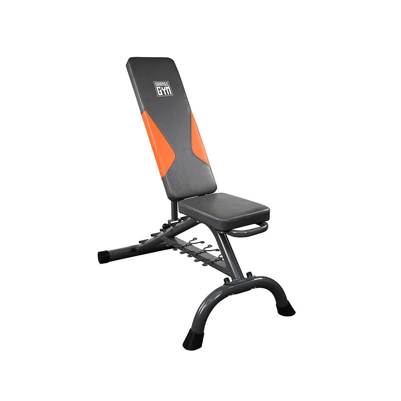 Foto van Orange gym - dumbbell bench