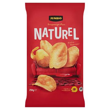 Foto van Jumbo knapperige naturel chips 250g