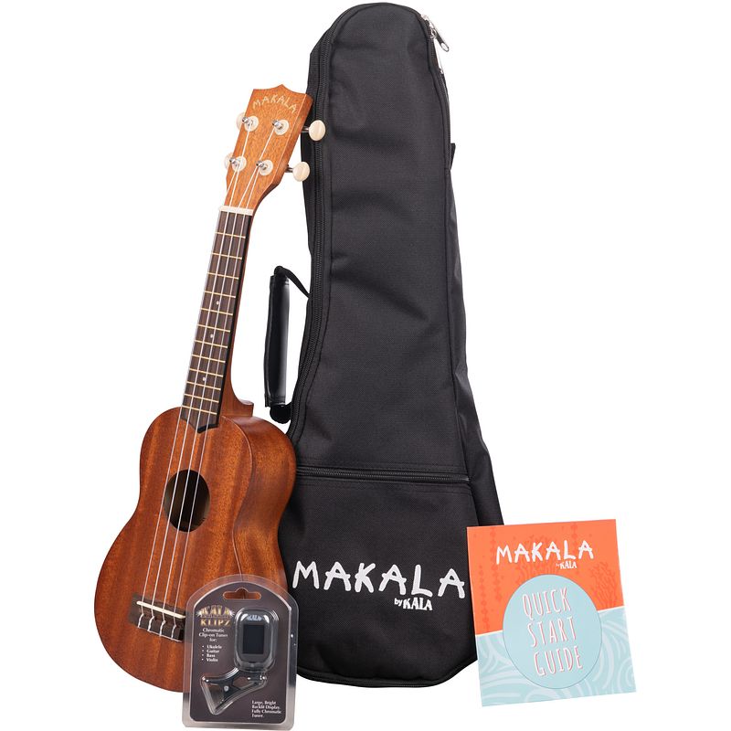 Foto van Kala ka mk s pack rw sopraan ukelele + gigbag + clip-on tuner