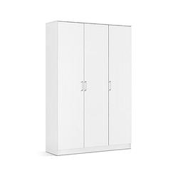 Foto van Interiax kledingkast 'samelie's 3 deuren wit (180x120x54cm)