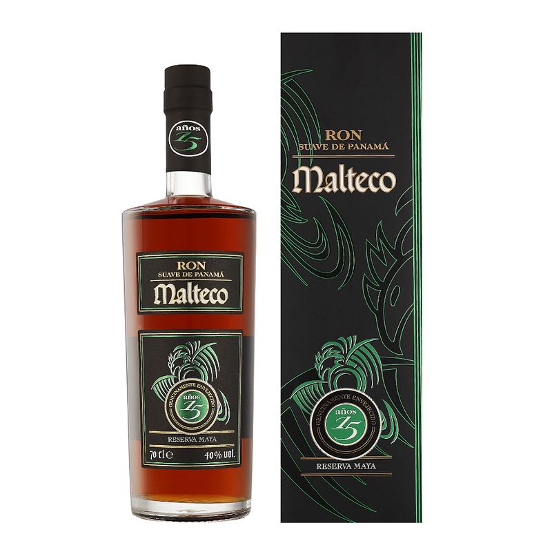 Foto van Ron malteco 15 years 70cl rum + giftbox