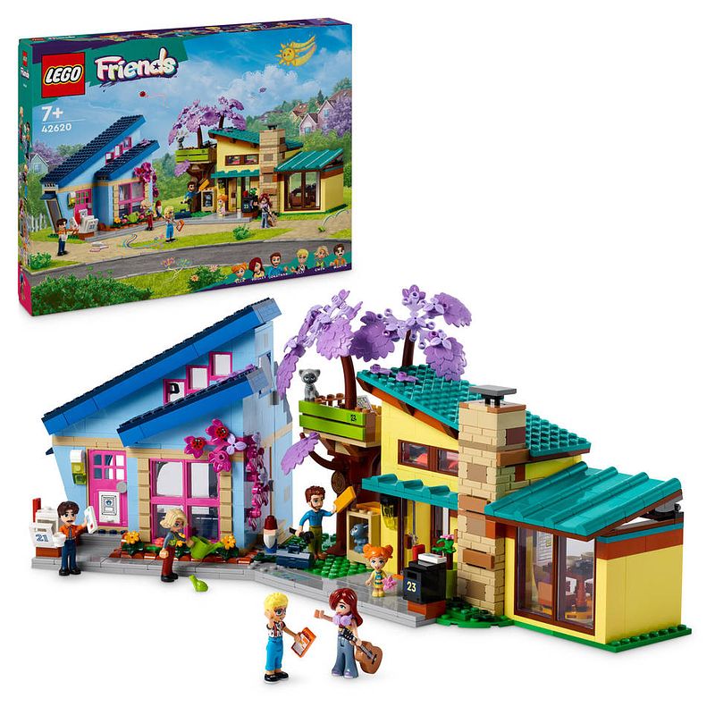 Foto van Lego friends olly en paisley's huizen 42620