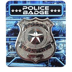 Foto van Zilveren politie badge verkleed accessoire - verkleedattributen