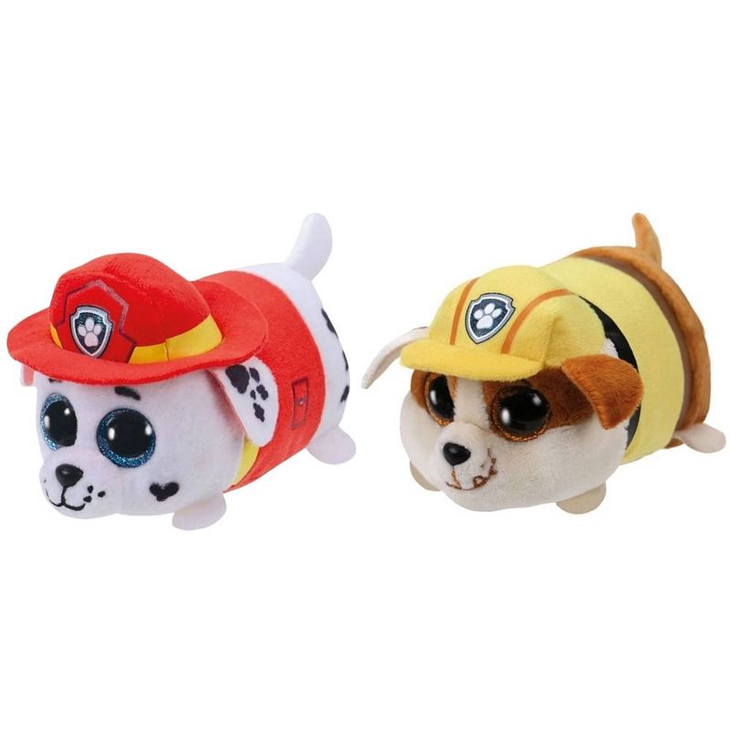 Foto van Ty - knuffel - teeny paw patrol - marshal & rubble