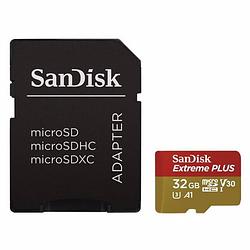 Foto van Sandisk micro sd geheugenkaart msd ext plus 32gb