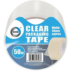 Foto van Did verpakkingstape transparant 50 meter - tape (klussen)