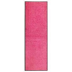 Foto van Vidaxl deurmat wasbaar 60x180 cm roze