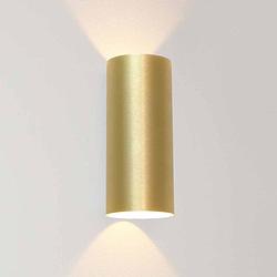 Foto van Artdelight wandlamp brody 2 lichts h 18 cm mat goud