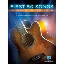 Foto van Hal leonard first 50 songs you should play on acoustic guitar songboek voor gitaar