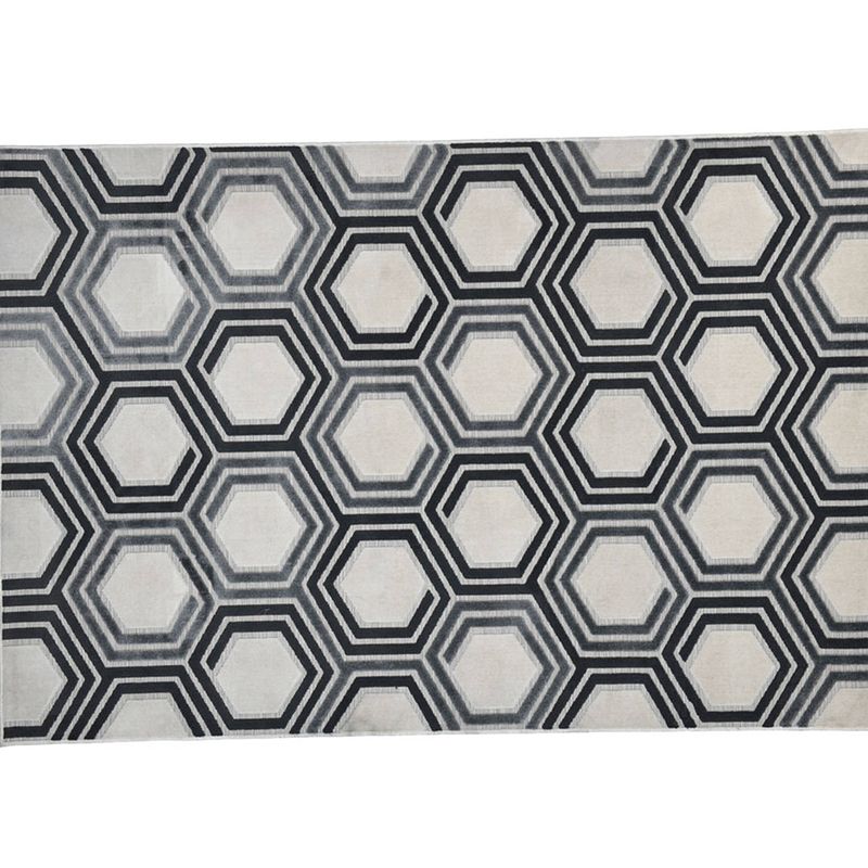 Foto van Garden impressions buitenkleed hexagon 200x290 cm - smart black