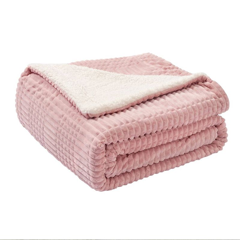 Foto van Ridgeline sherpa fleece deken - oud roze