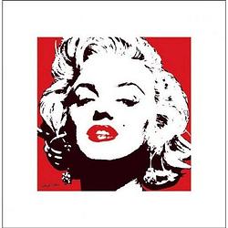 Foto van Pyramid marilyn monroe red kunstdruk 40x40cm