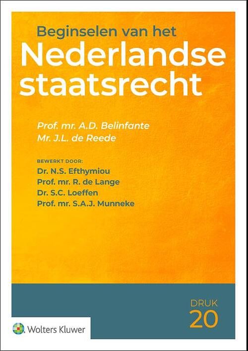 Foto van Beginselen van het nederlandse staatsrecht - hardcover (9789013167078)