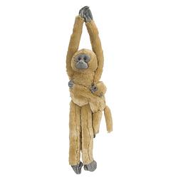 Foto van Wild republic hangaap gibbon met baby - 51 cm