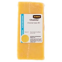 Foto van Ronde prijs | jumbo cheddar kaas kleinverpakking 50+ 96g aanbieding bij jumbo
