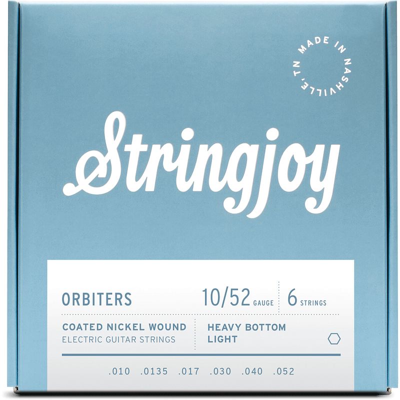 Foto van Stringjoy orbiters 6s heavy bottom light 10-52 snarenset voor elektrische gitaar