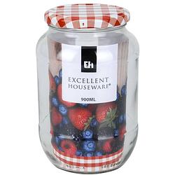 Foto van 2x jam pot met draaideksel 900 ml - weckpotten