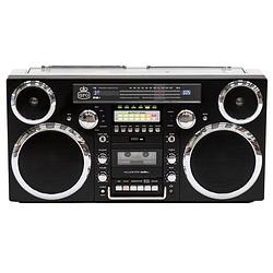 Foto van Gpo brooklyn ghettoblaster bluetooth boombox zwart