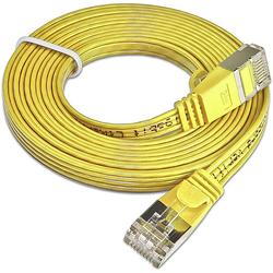 Foto van Slim wirewin pkw-stp-slim-kat6 2.0 ge rj45 netwerkkabel, patchkabel cat 6 u/ftp 2.00 m geel plat 1 stuk(s)