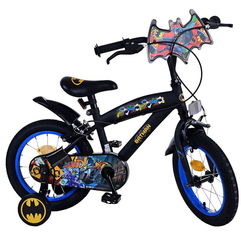 Foto van Batman kinderfiets - jongens - 14 inch - zwart - twee handremmen