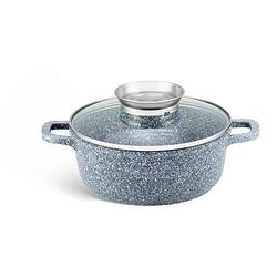 Foto van Edënbërg stonetec line - kookpan/braadpan met deksel - 2,3 liter - 20 cm - aluminium