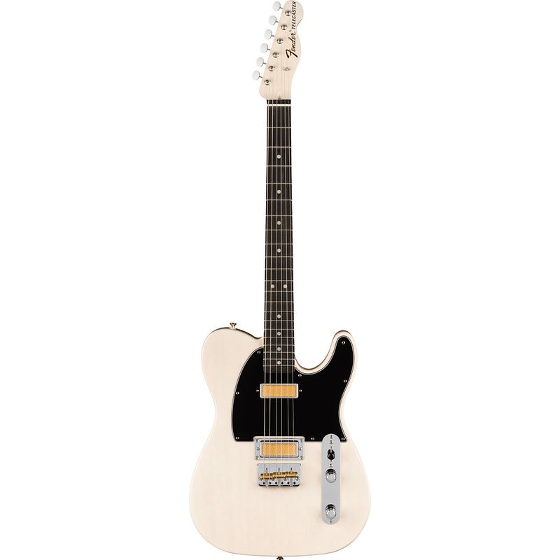 Foto van Fender gold foil telecaster white blonde eb limited edition elektrische gitaar met deluxe gigbag