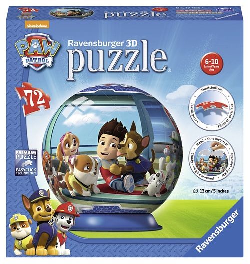 Foto van Ravensburger 3d puzzel paw patrol - 72 stukjes