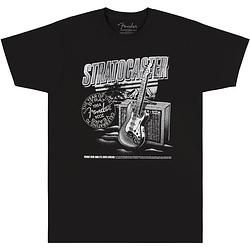 Foto van Fender stratocaster 70th anniversary tee zwart l